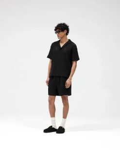 Represent All Over Crochet Shirt - Jet Black><noscript><img width=
