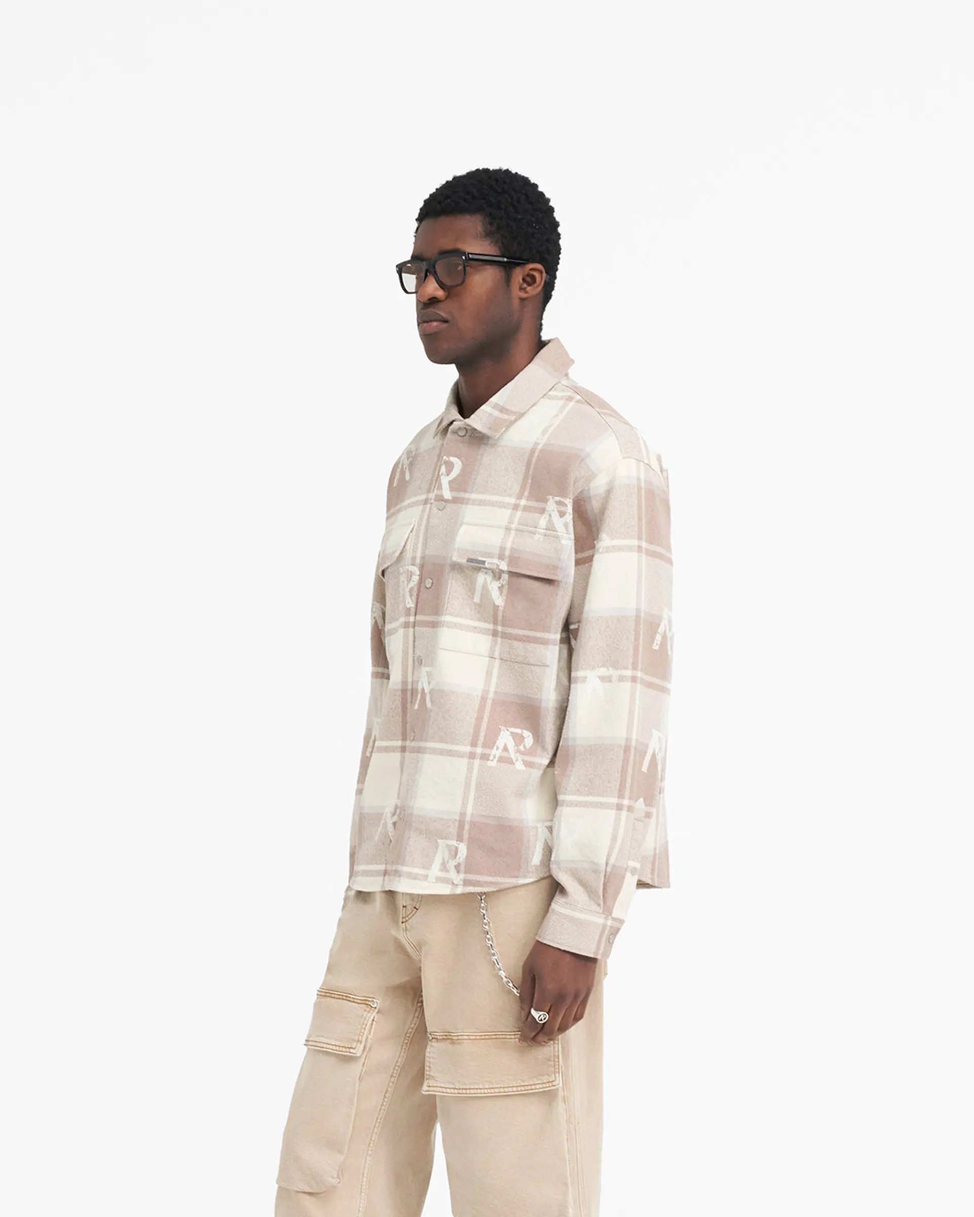 Represent All Over Initial Flannel Shirt -> Shirts