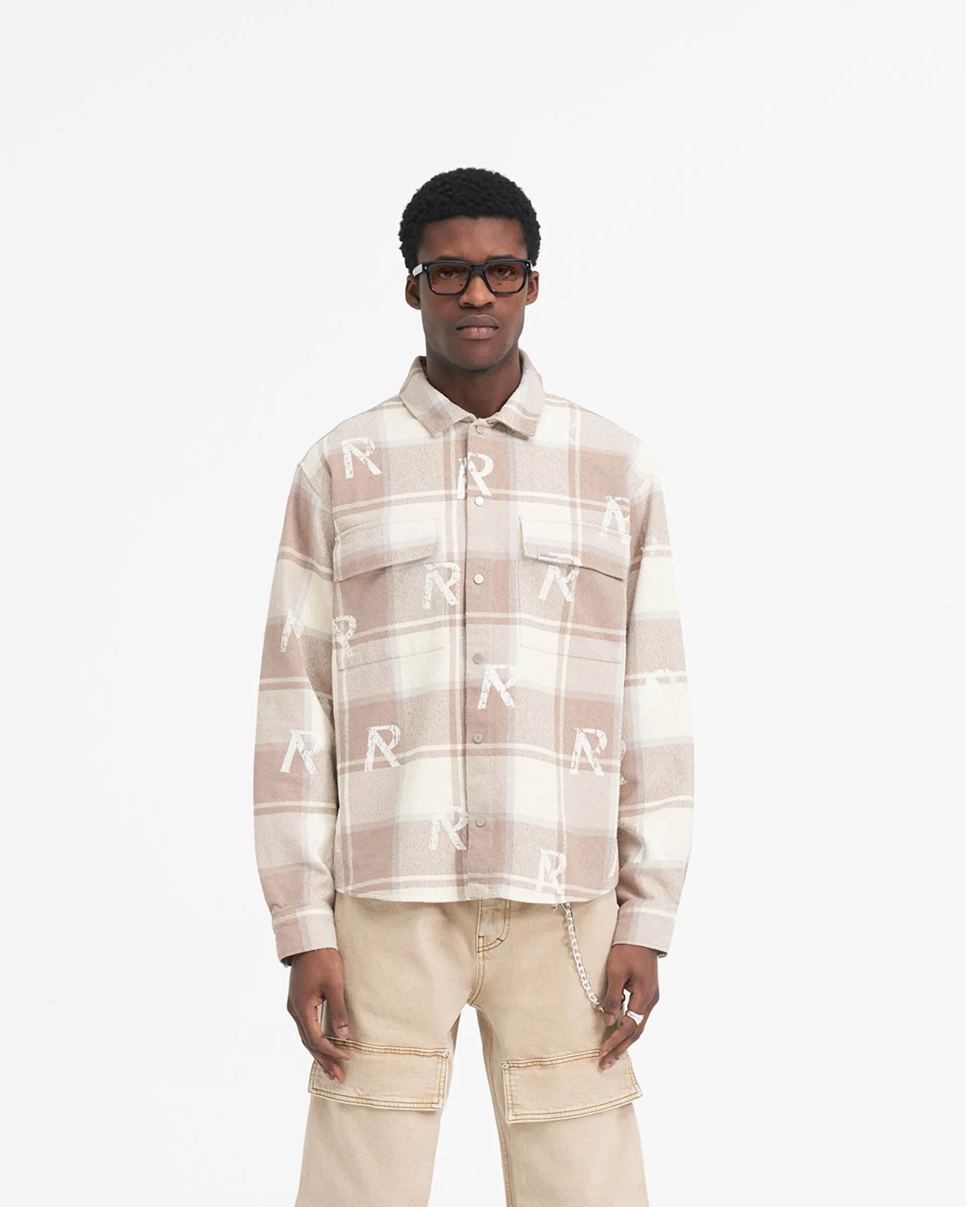 Represent All Over Initial Flannel Shirt -> Shirts