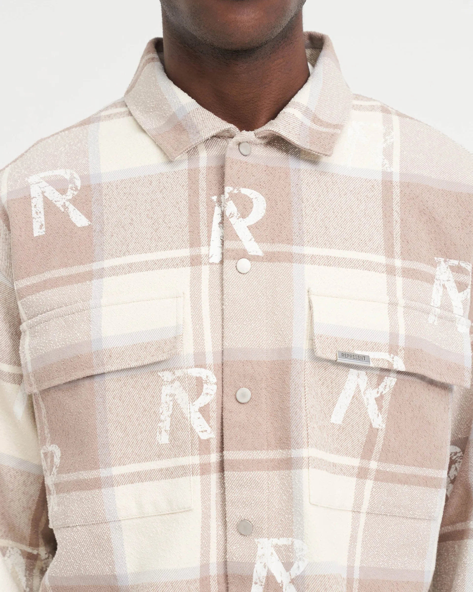 Represent All Over Initial Flannel Shirt -> Shirts