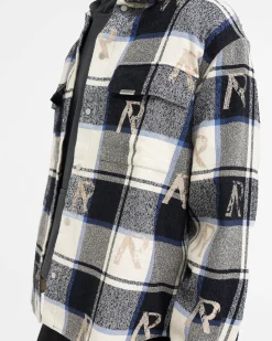 Represent All Over Initial Flannel Shirt - Blue Check><noscript><img width=