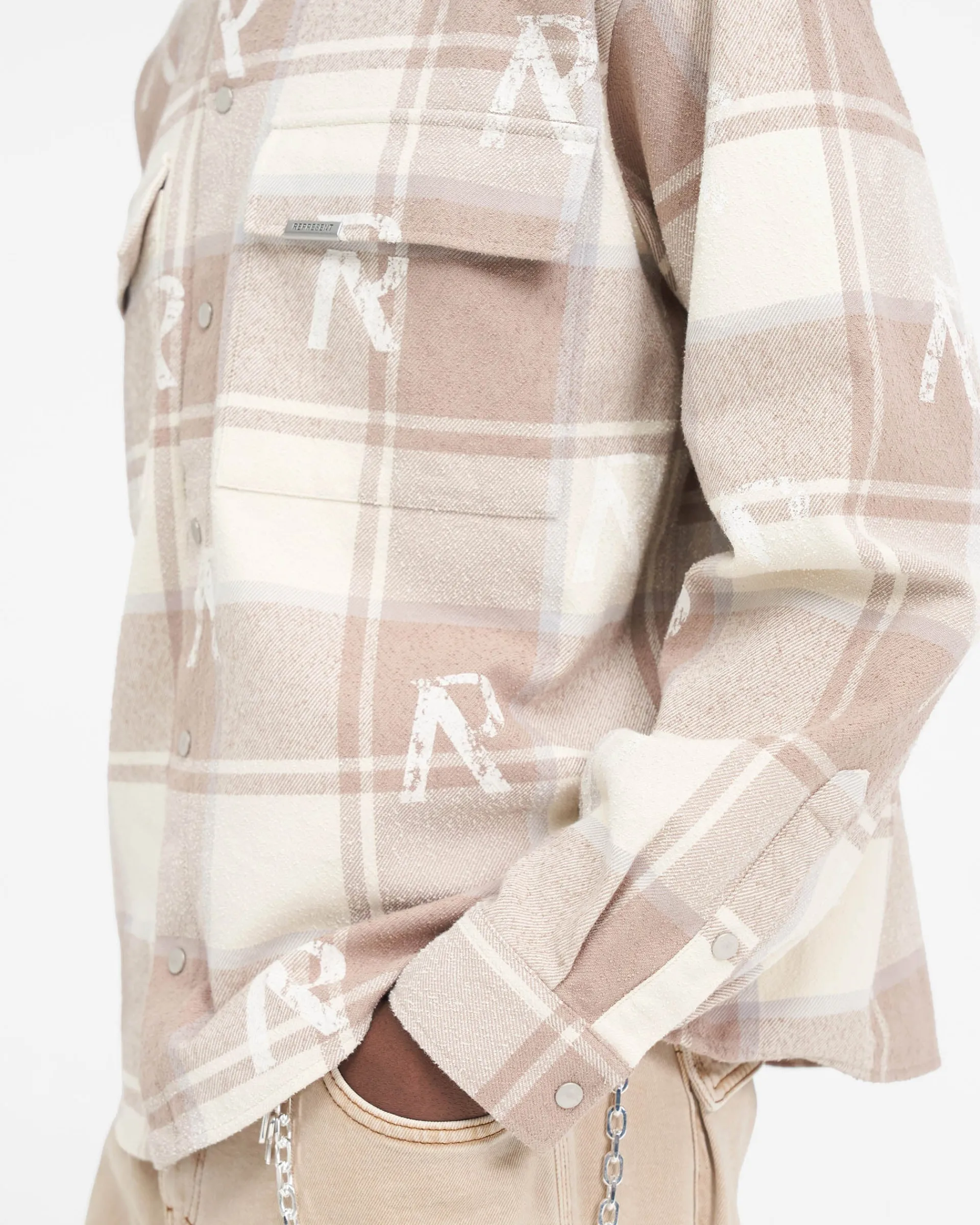 Represent All Over Initial Flannel Shirt -> Shirts