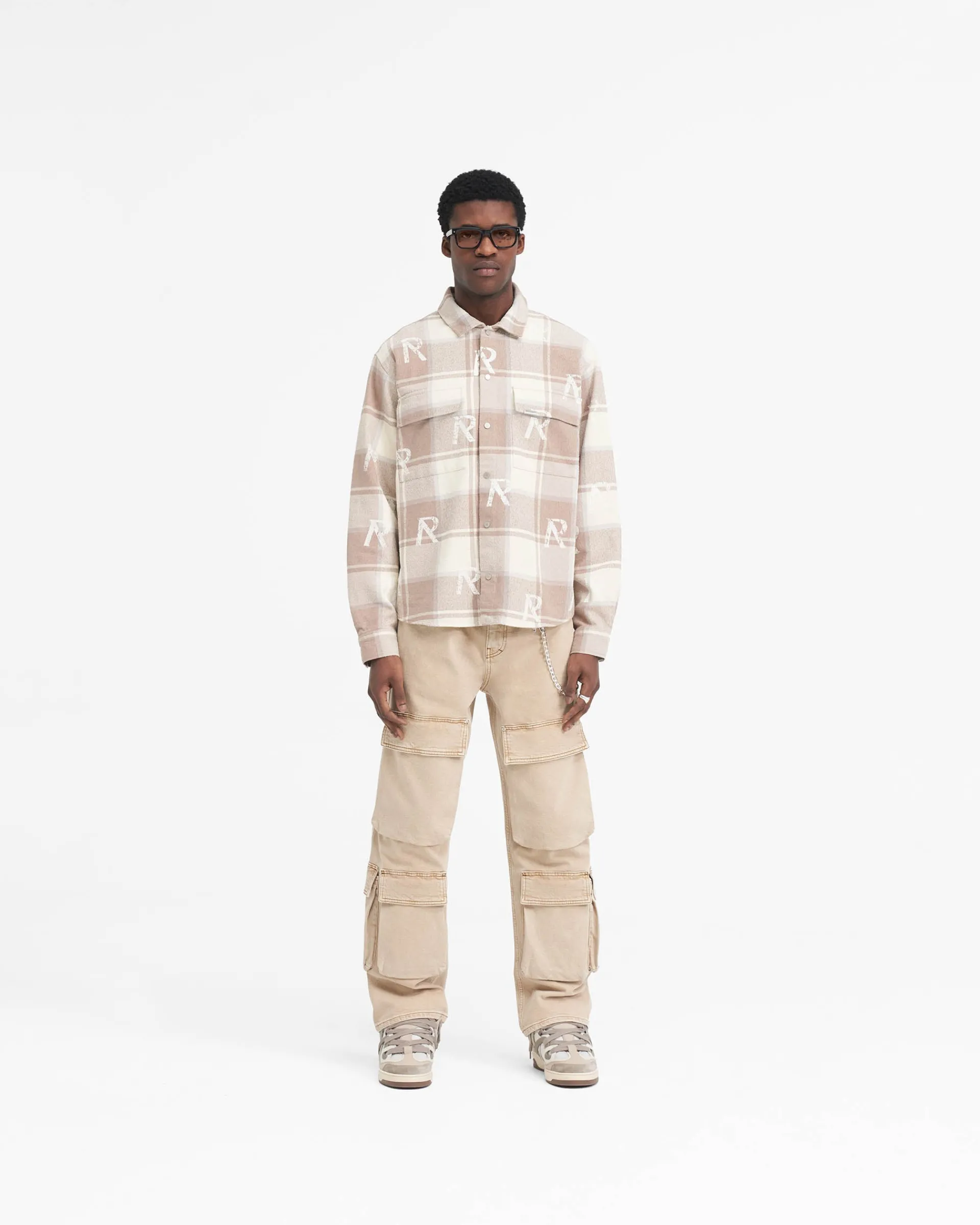 Represent All Over Initial Flannel Shirt -> Shirts