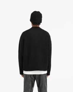 Represent Alpaca Blend Sweater - Jet Black><noscript><img width=