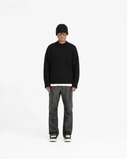 Represent Alpaca Blend Sweater - Jet Black><noscript><img width=