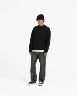 Represent Alpaca Blend Sweater - Jet Black><noscript><img width=