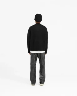 Represent Alpaca Blend Sweater - Jet Black><noscript><img width=