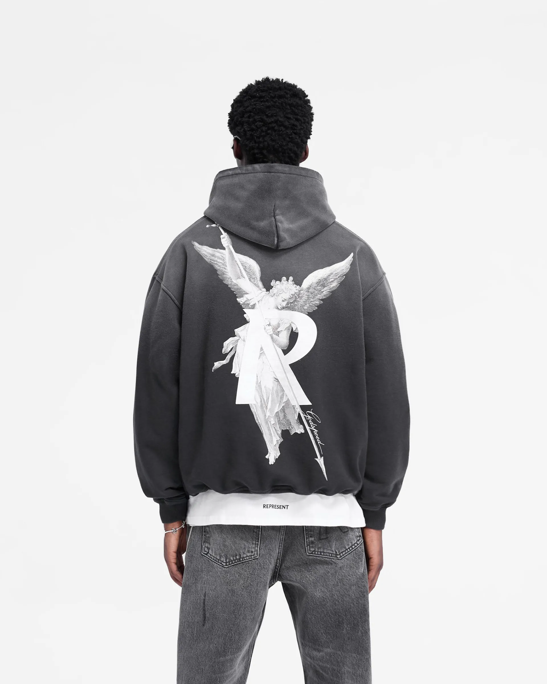 Represent Archangel Hoodie - Stained Black> Hoodies