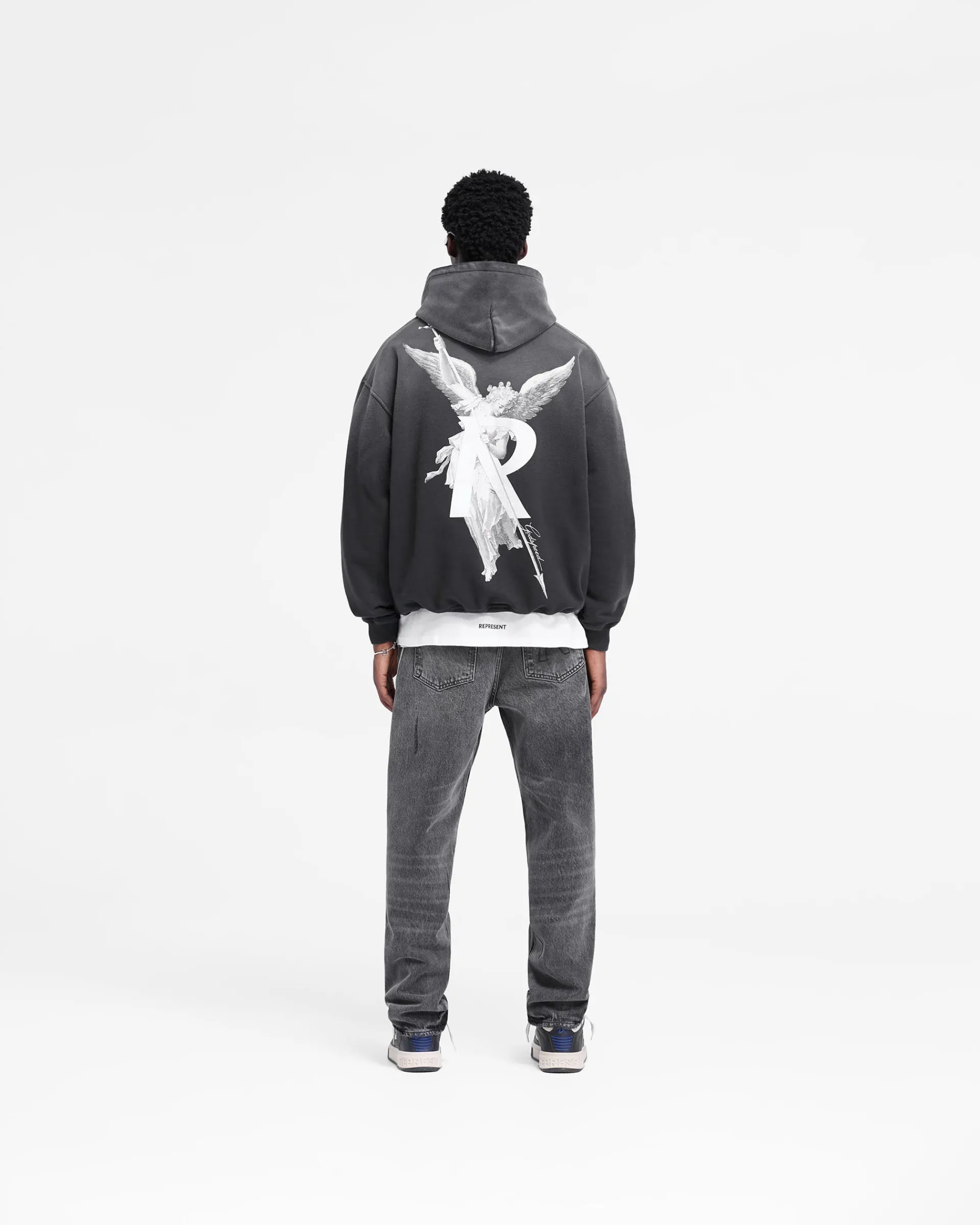 Represent Archangel Hoodie - Stained Black> Hoodies