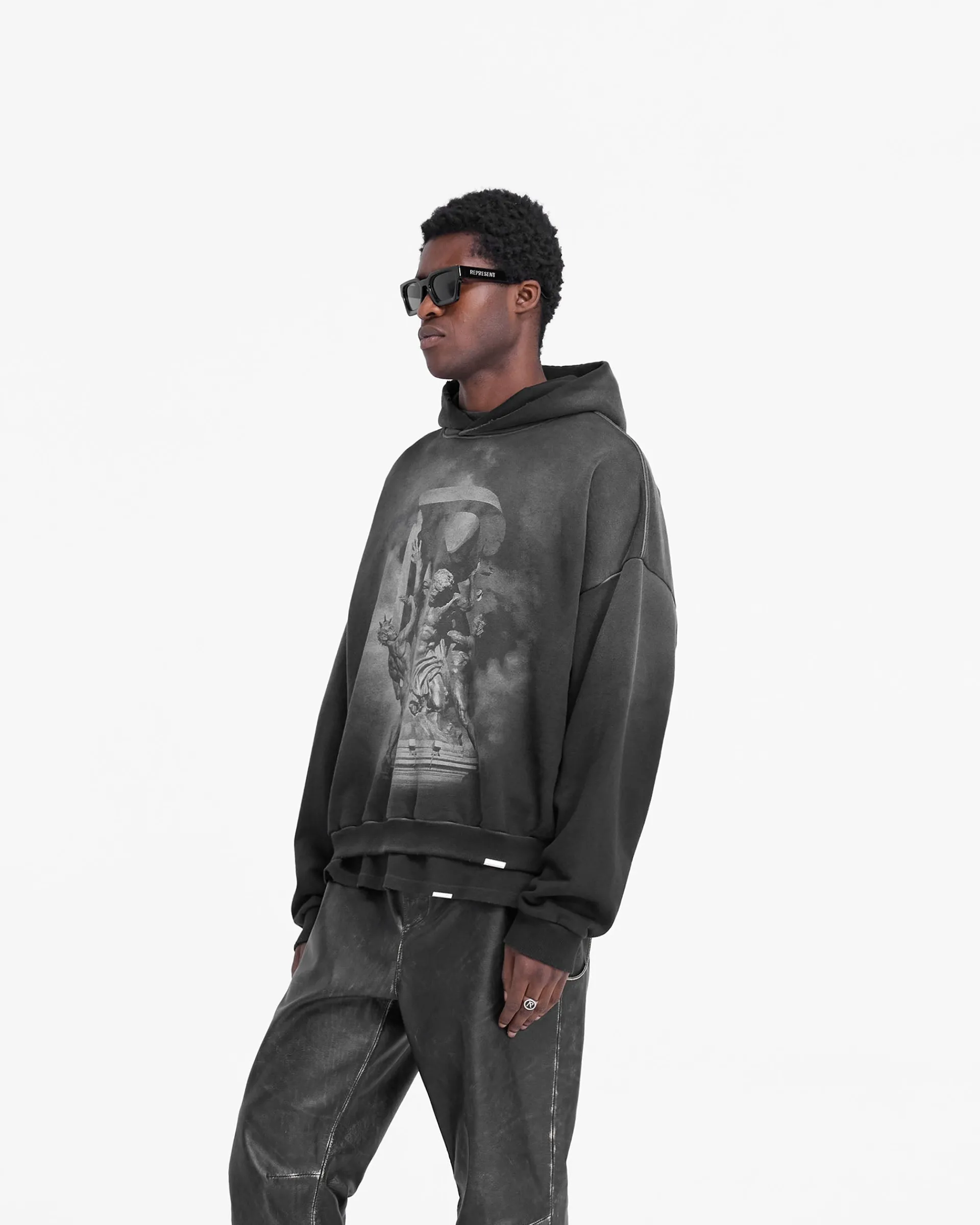 Represent Atlas Hoodie - Stained Black> Hoodies