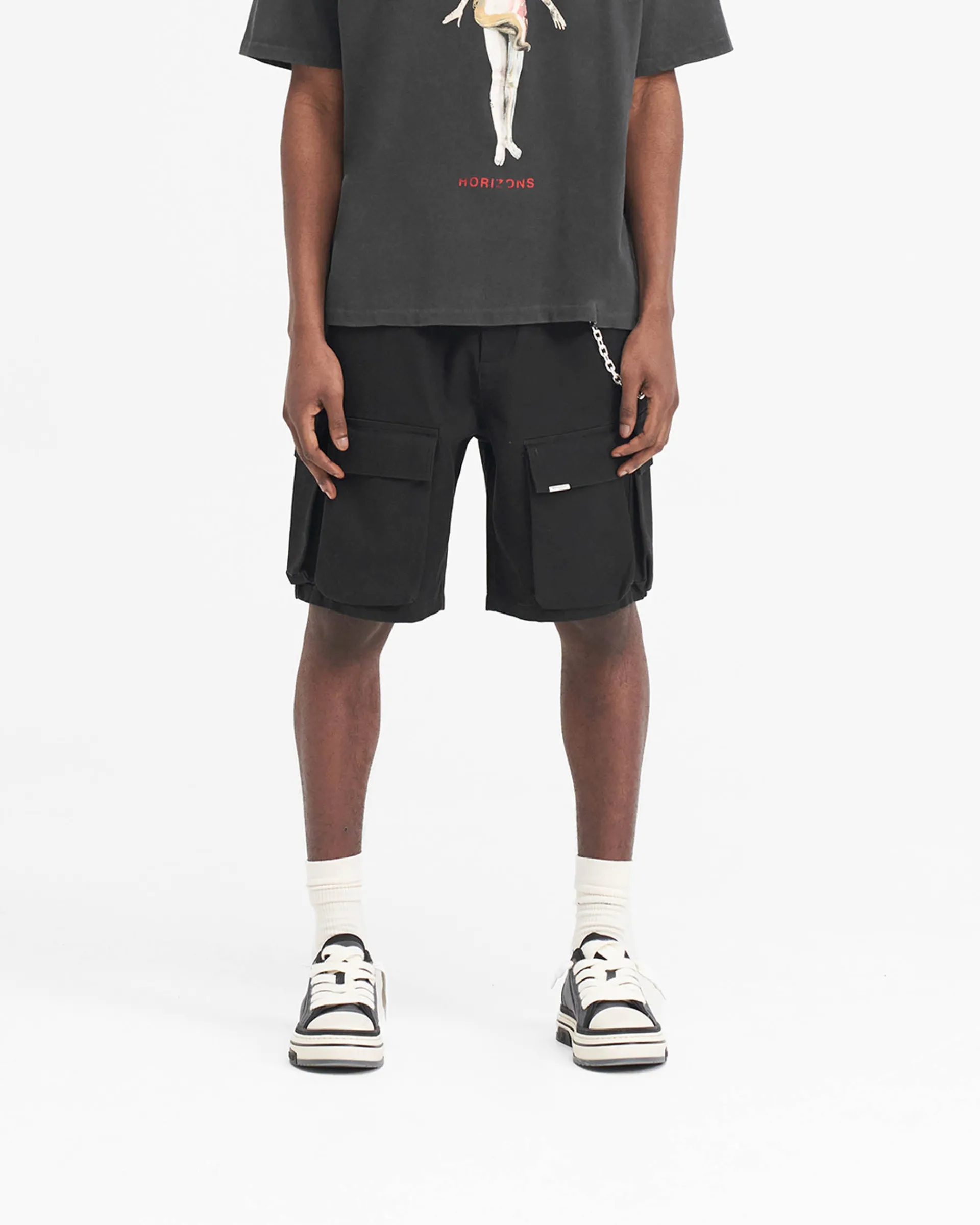 Represent Baggy Cotton Cargo Short -> Shorts
