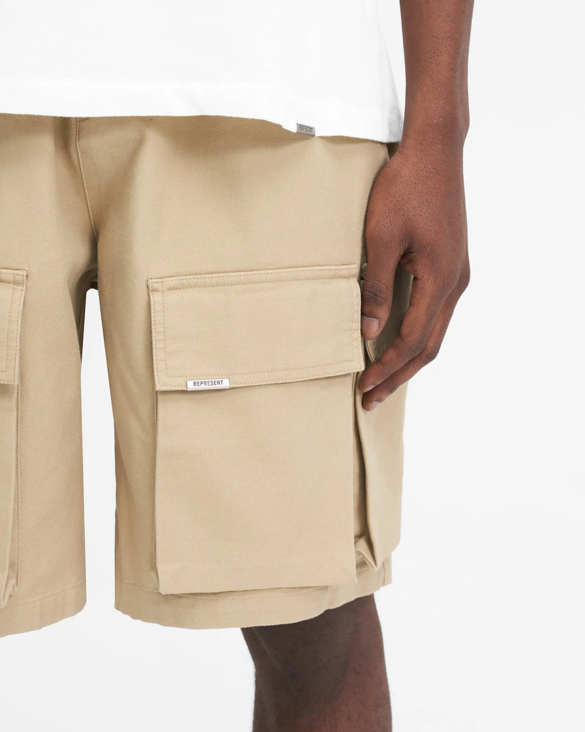 Represent Baggy Cotton Cargo Short -> Shorts