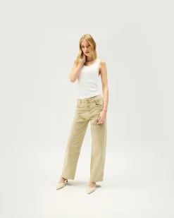 Represent Balloon Leg Jean - Iced Latte><noscript><img width=