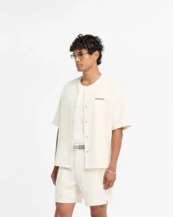 Represent Baseball Shirt - Antique White> Shirts
