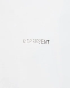 Represent Block Logo T-Shirt - Flat White><noscript><img width=