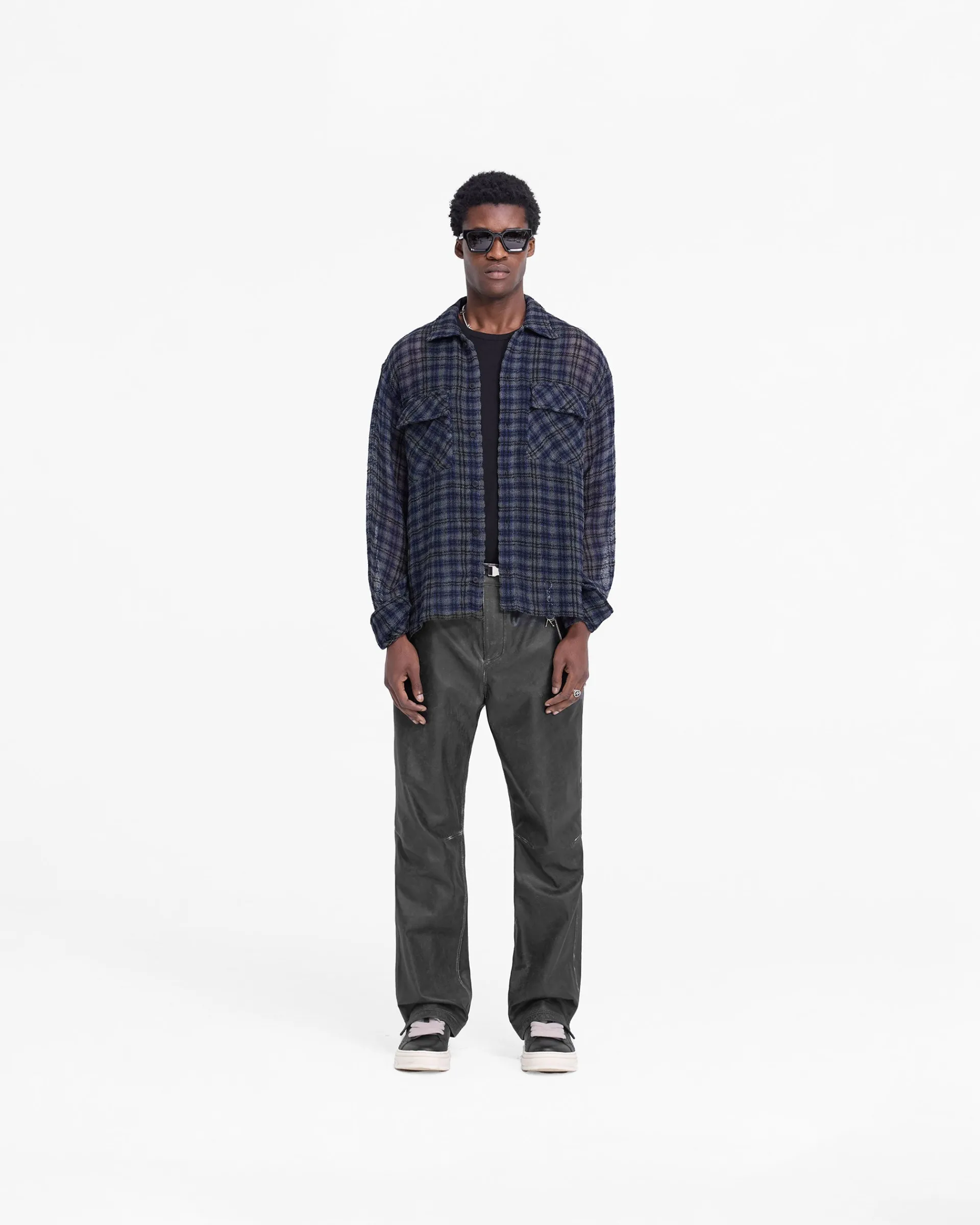 Represent Check Flannel Shirt - Blue Check> Shirts