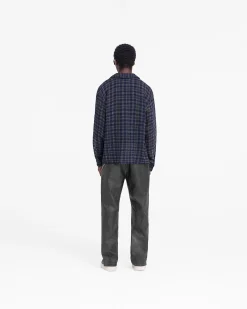 Represent Check Flannel Shirt - Blue Check><noscript><img width=