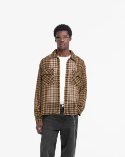 Represent Check Flannel Shirt - Yellow Check><noscript><img width=