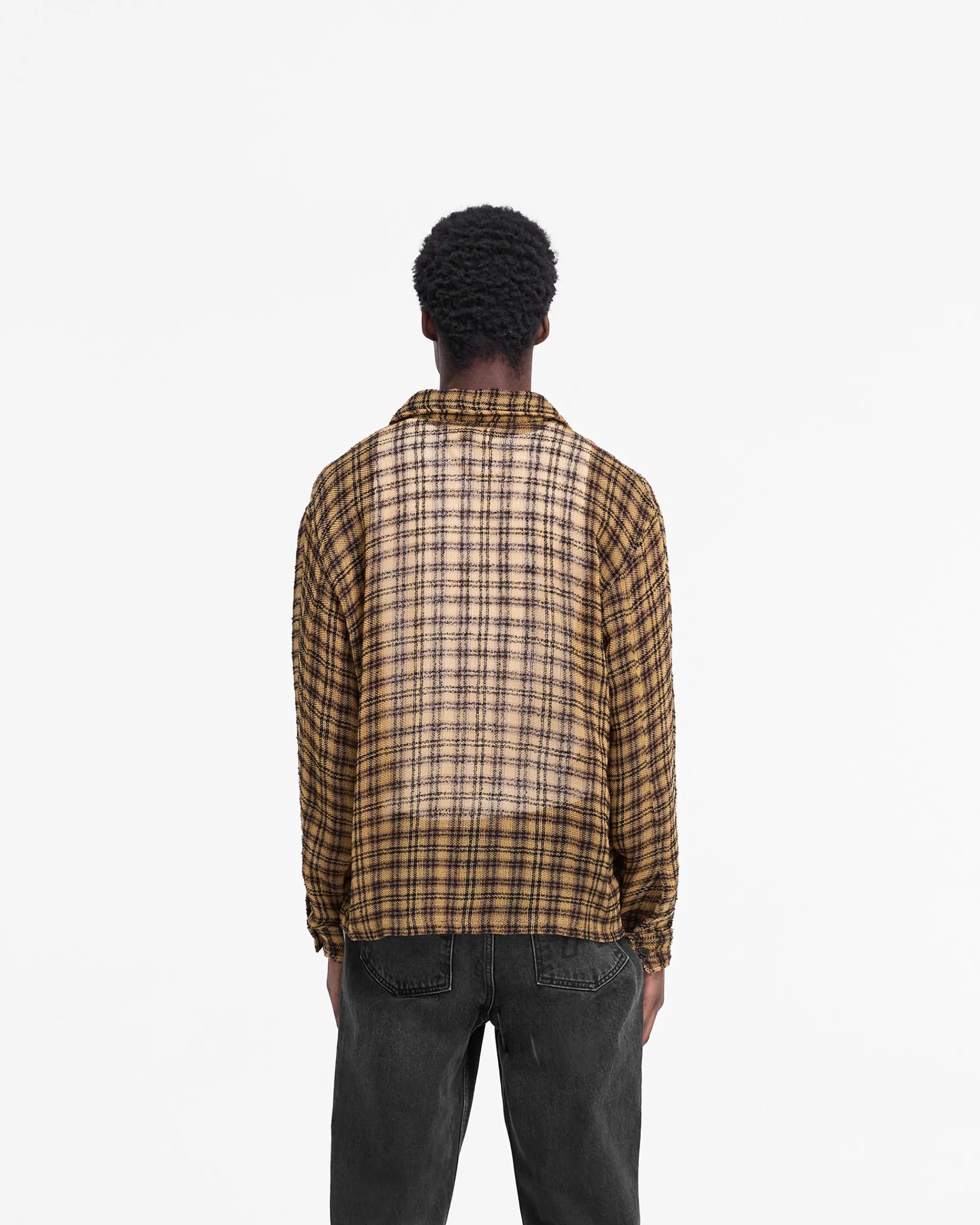 Represent Check Flannel Shirt - Yellow Check> Shirts