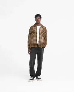 Represent Check Flannel Shirt - Yellow Check><noscript><img width=