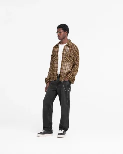 Represent Check Flannel Shirt - Yellow Check><noscript><img width=