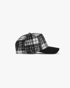 Represent Check Initial Trucker Cap - Jet Black White> Caps