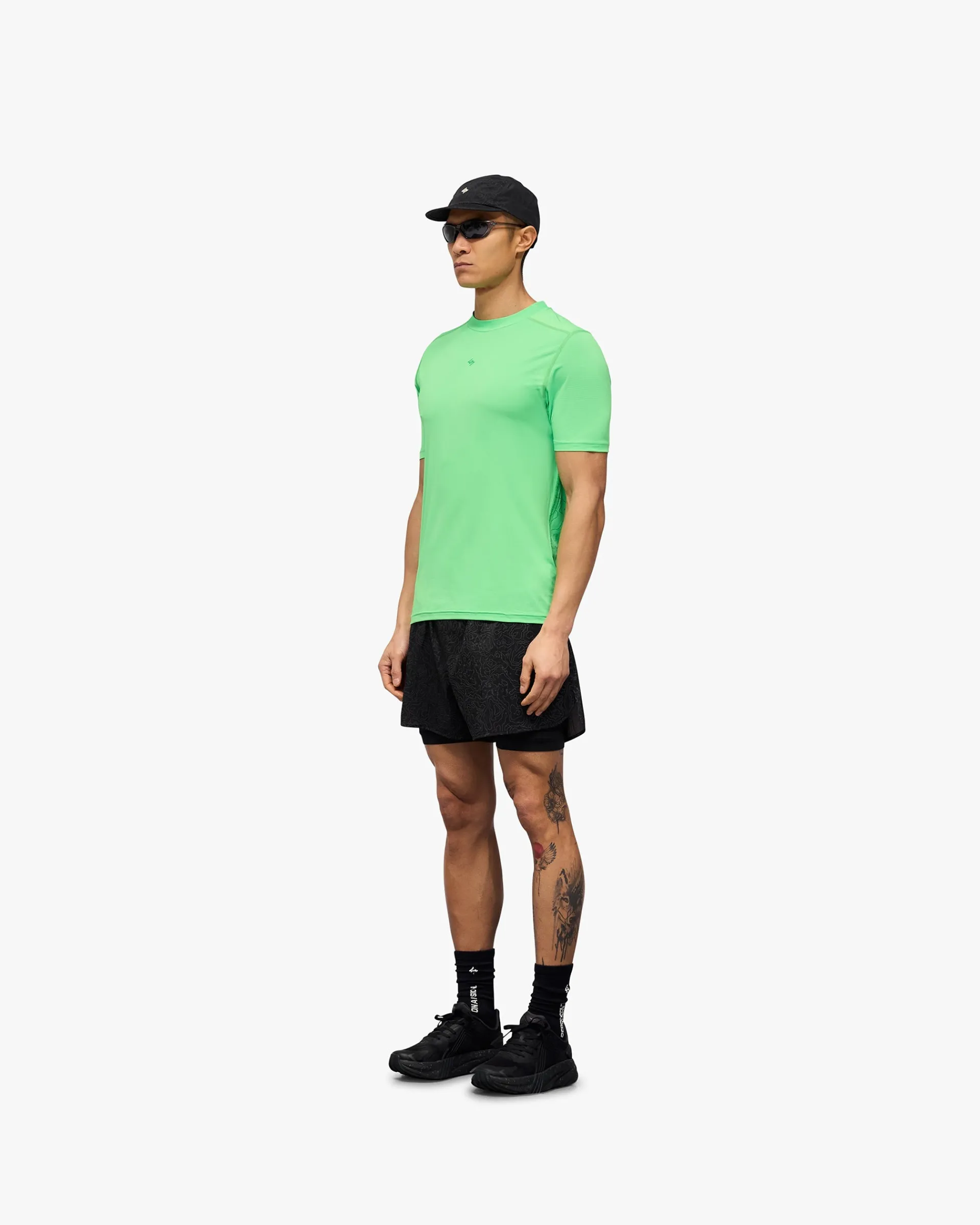 Represent 247 Contour Run T-Shirt - Speed Green> T-Shirts