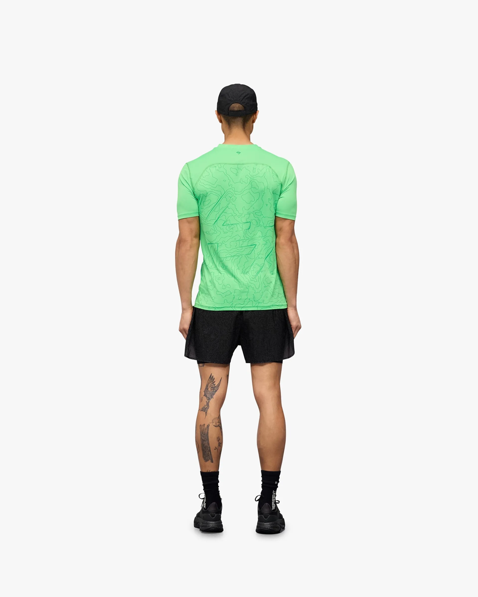 Represent 247 Contour Run T-Shirt - Speed Green> T-Shirts