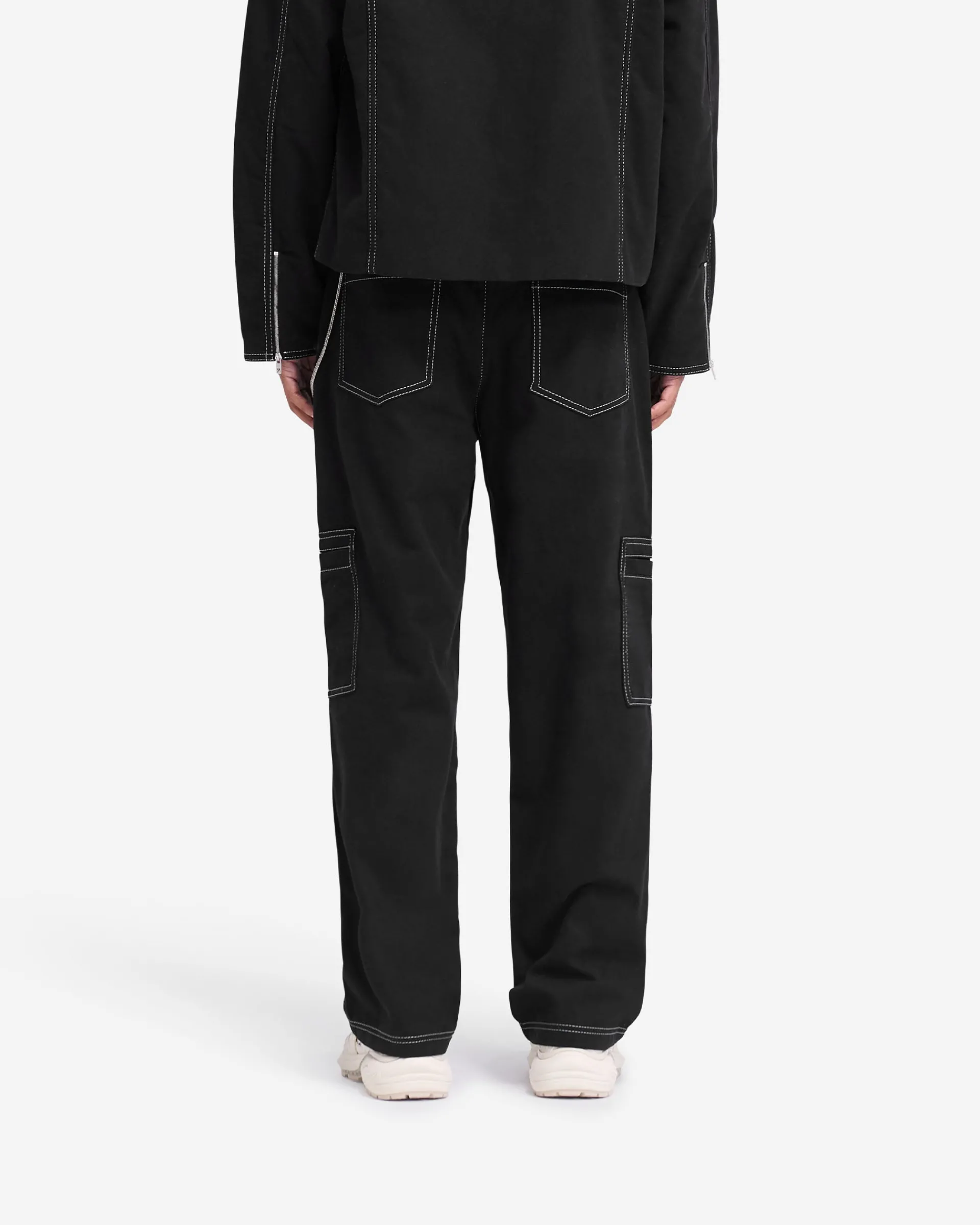 Represent Contrast Stitch Pant - Jet Black> Pants