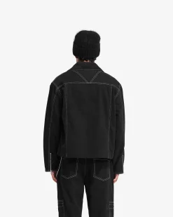 Represent Contrast Stitch Smart Jacket - Jet Black><noscript><img width=