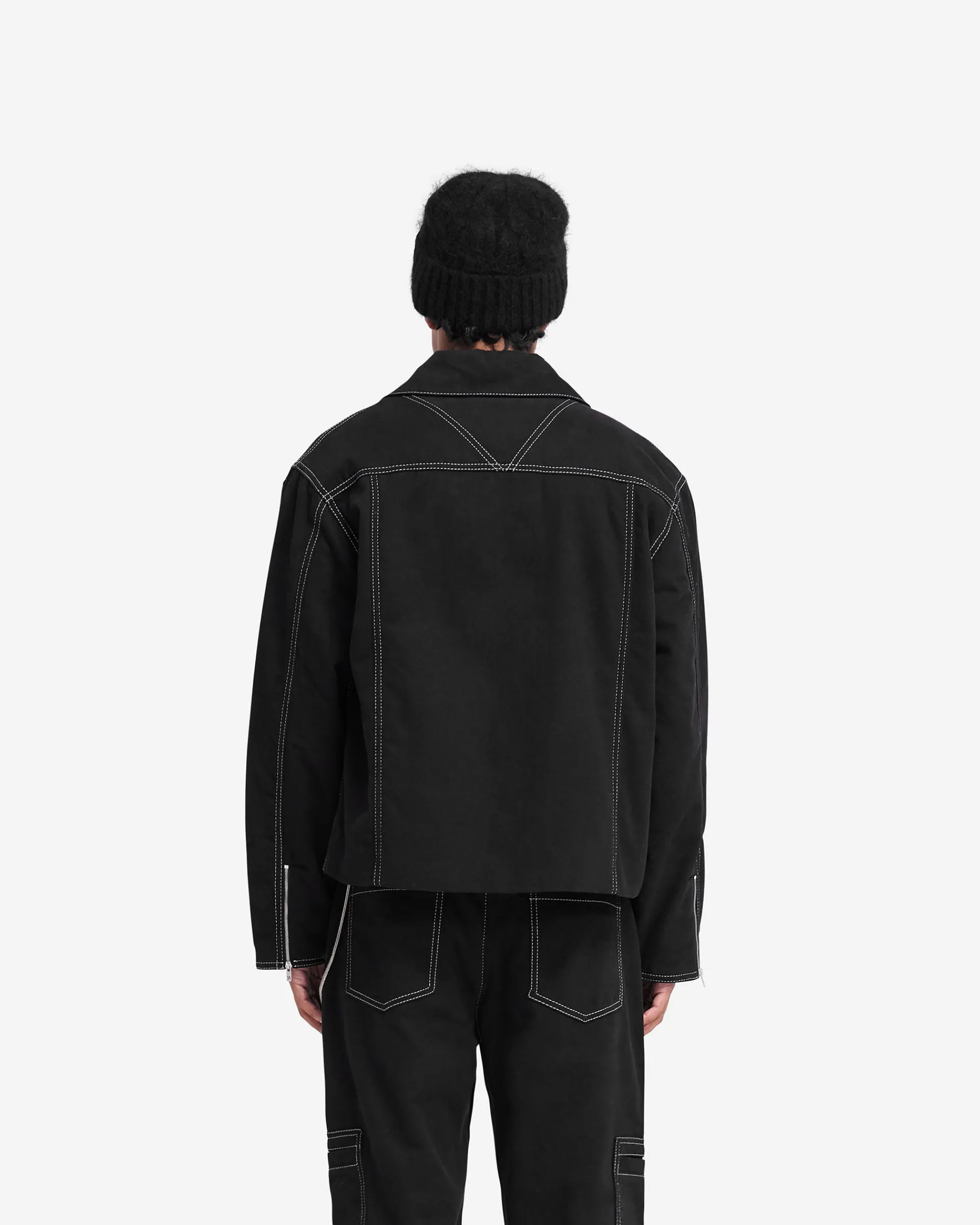 Represent Contrast Stitch Smart Jacket - Jet Black> Outerwear