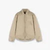Represent Cotton Zip Through Shirt - Beige> Shirts