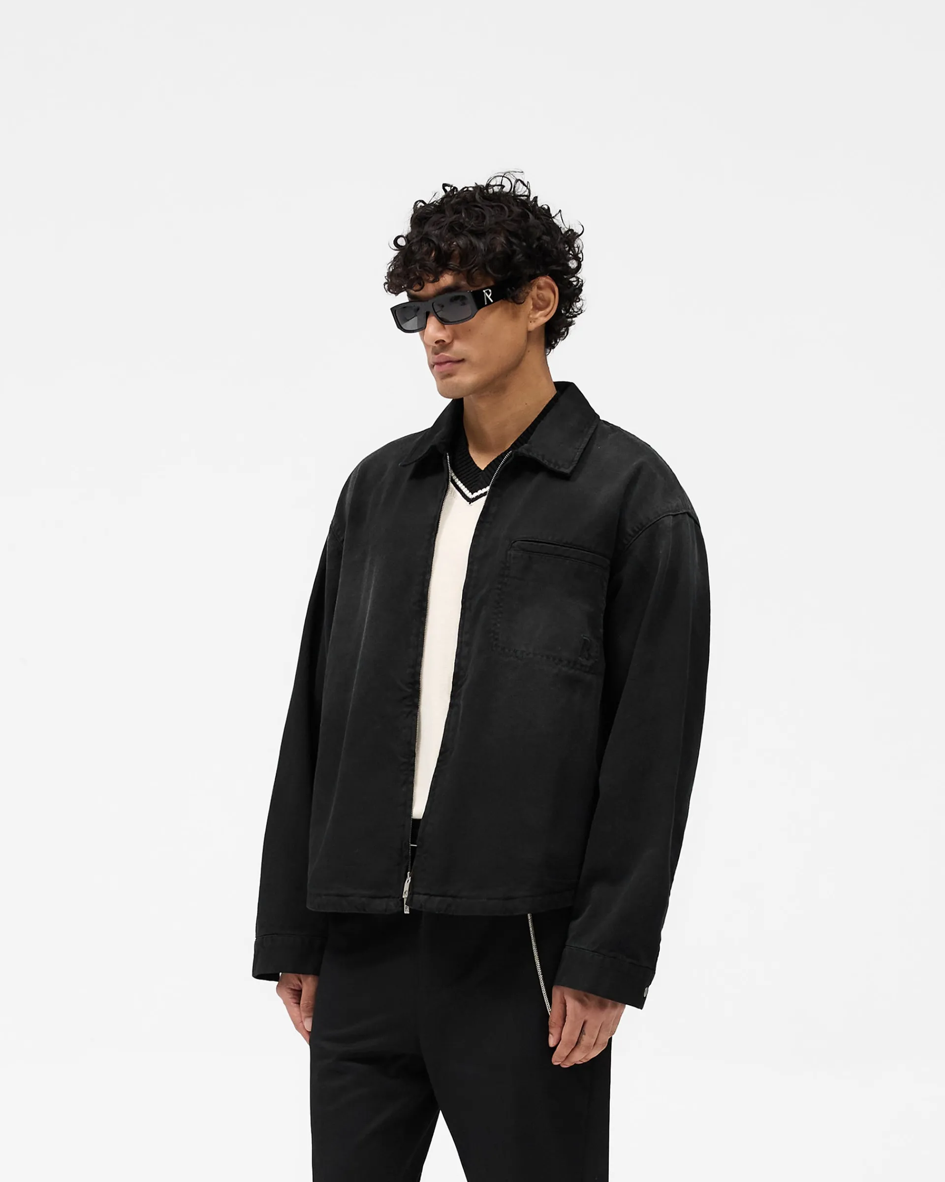Represent Cotton Zip Through Shirt -> Shirts