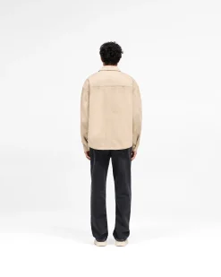 Represent Cotton Zip Through Shirt - Beige><noscript><img width=