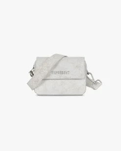 Represent Cracked Leather Cross Body Bag - Antique White> Bags