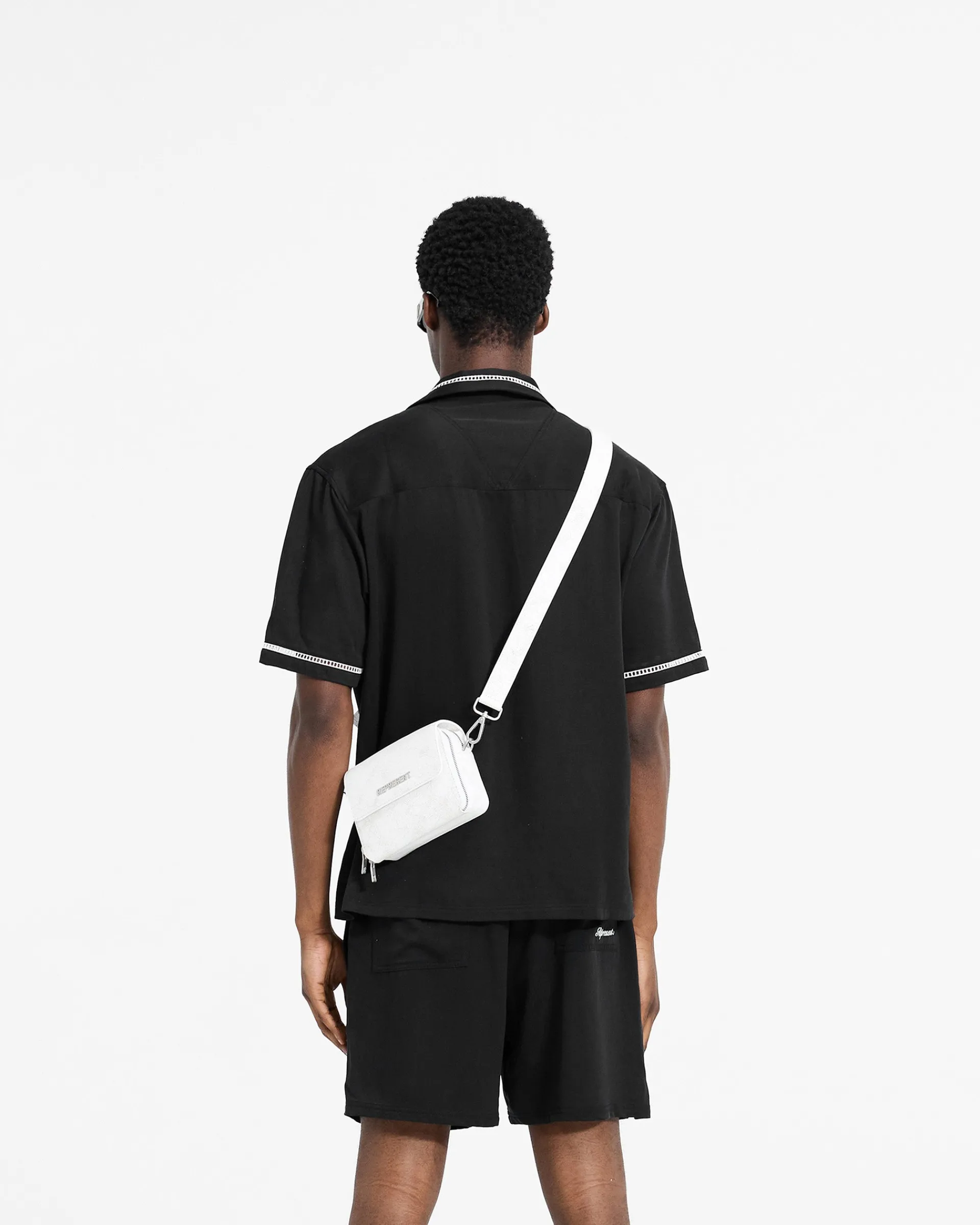 Represent Cracked Leather Cross Body Bag - Antique White> Bags