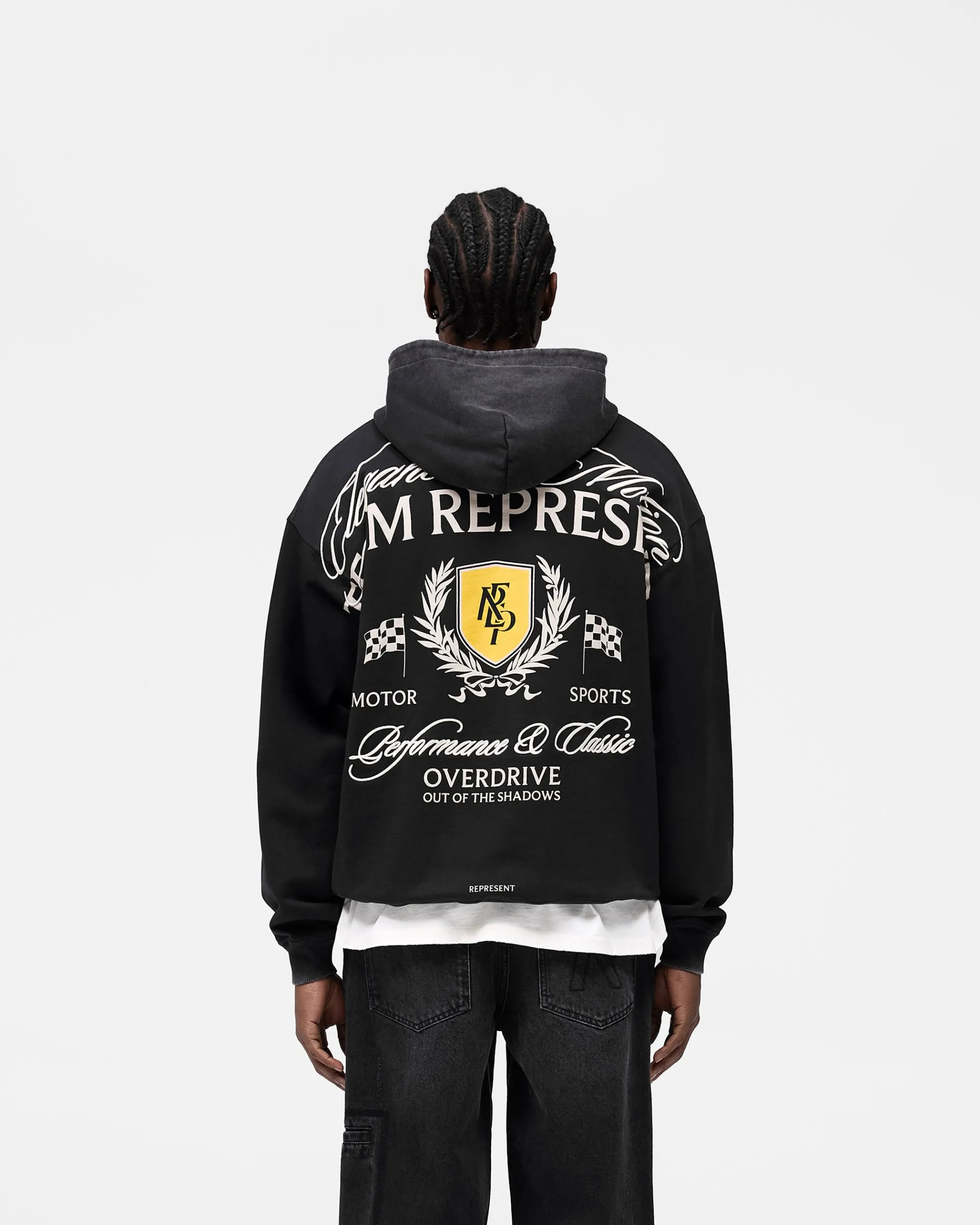 Represent Crest Hoodie - Vintage Black> Hoodies