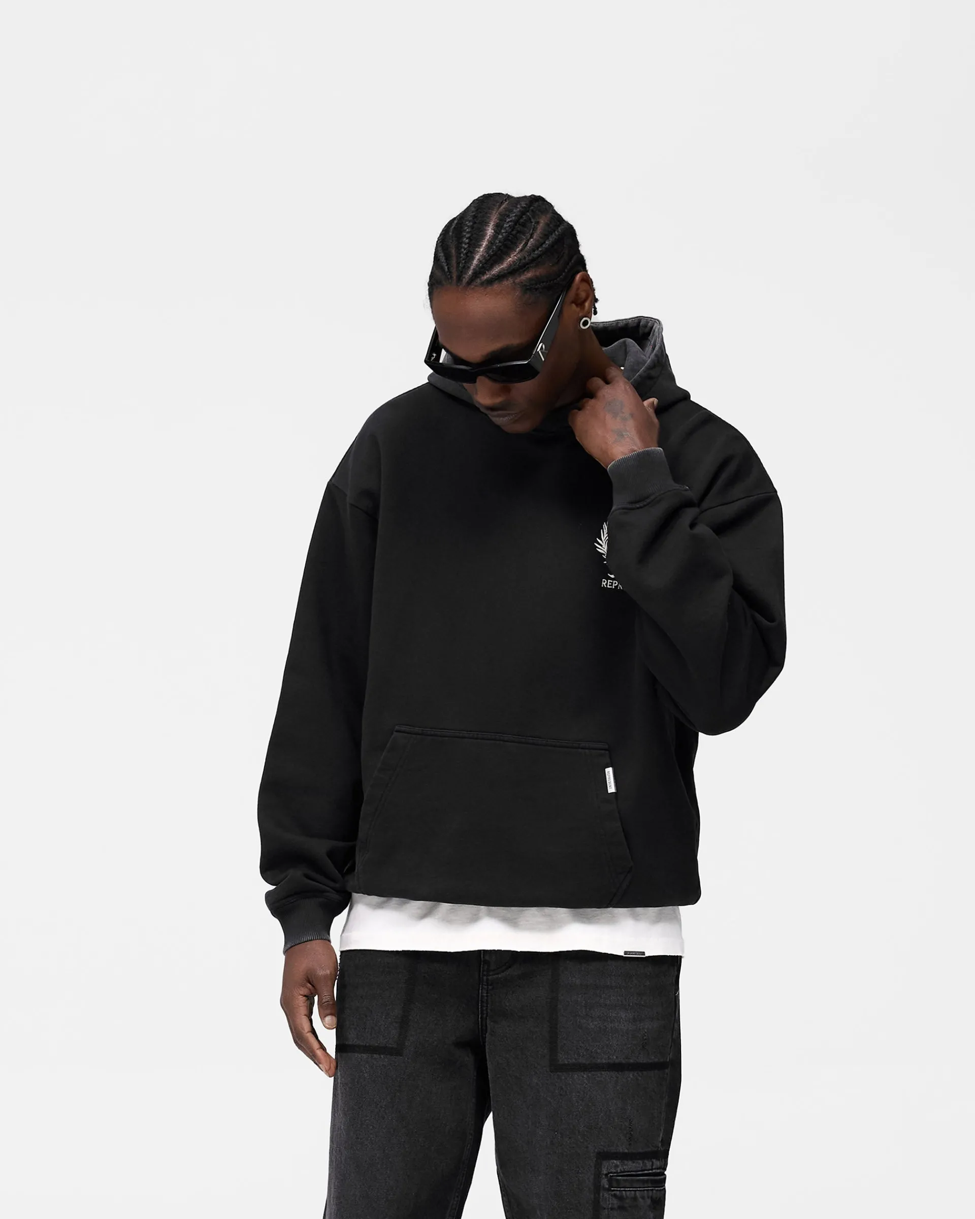 Represent Crest Hoodie - Vintage Black> Hoodies