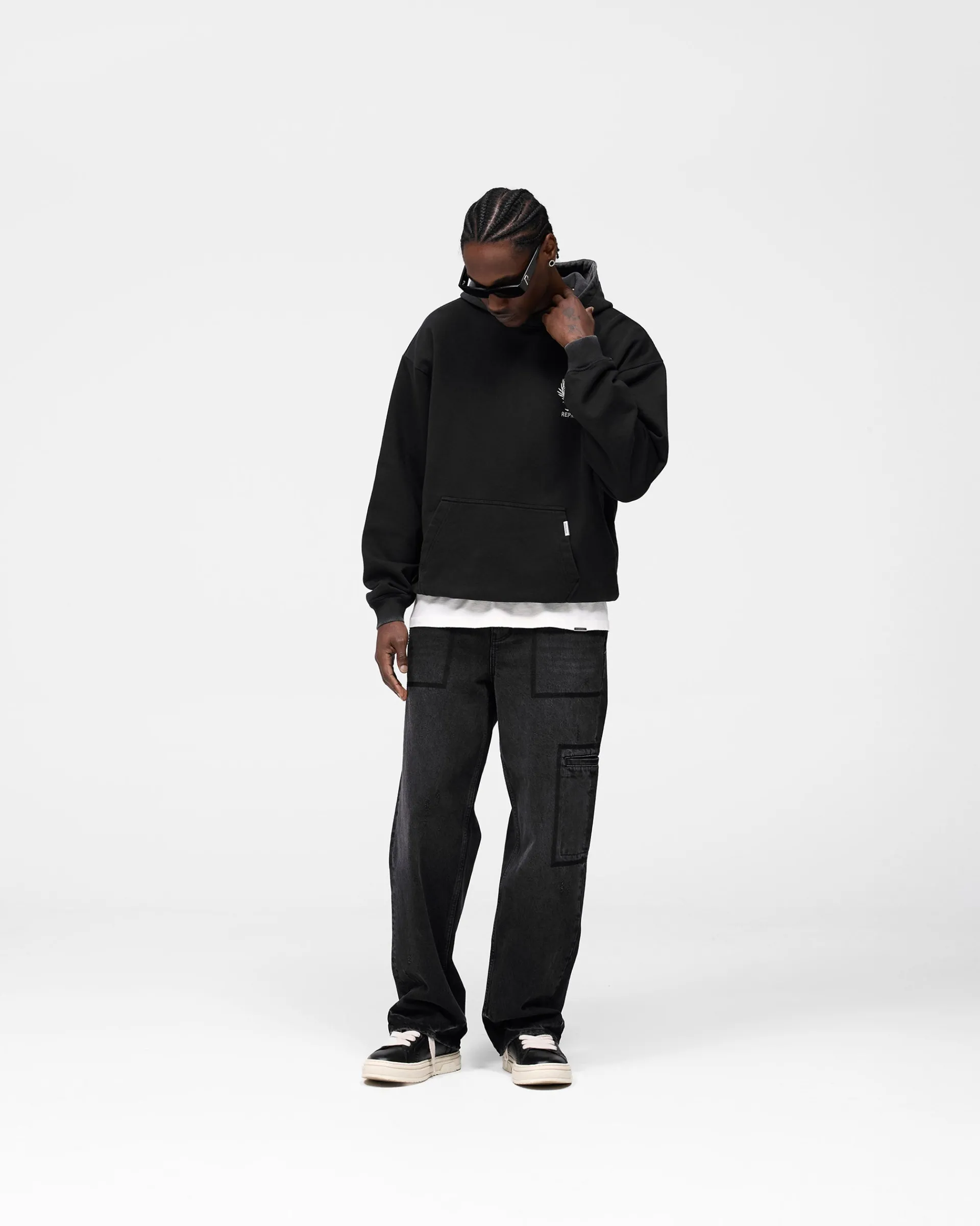 Represent Crest Hoodie - Vintage Black> Hoodies