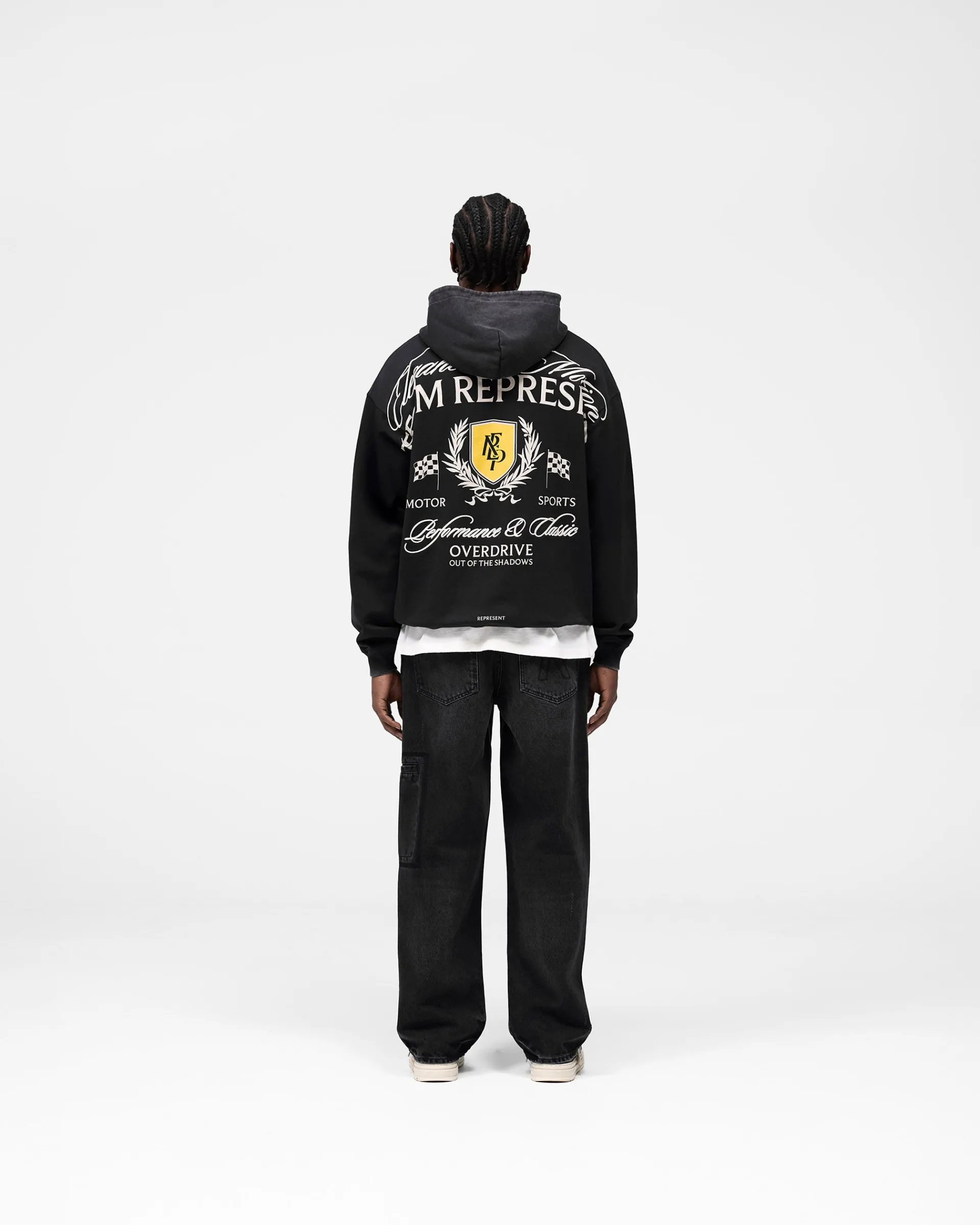 Represent Crest Hoodie - Vintage Black> Hoodies