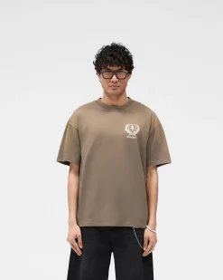 Represent Crest T-Shirt - Dark Taupe><noscript><img width=