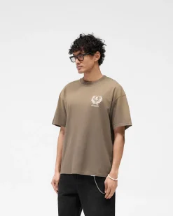 Represent Crest T-Shirt - Dark Taupe><noscript><img width=