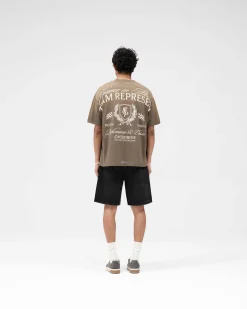Represent Crest T-Shirt - Dark Taupe><noscript><img width=