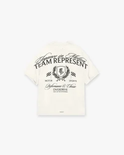 Represent Crest T-Shirt - Flat White> T-Shirts