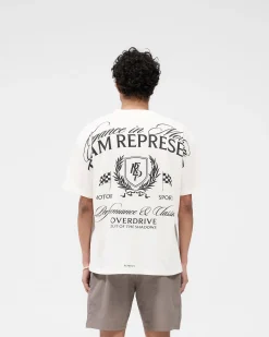 Represent Crest T-Shirt - Flat White><noscript><img width=