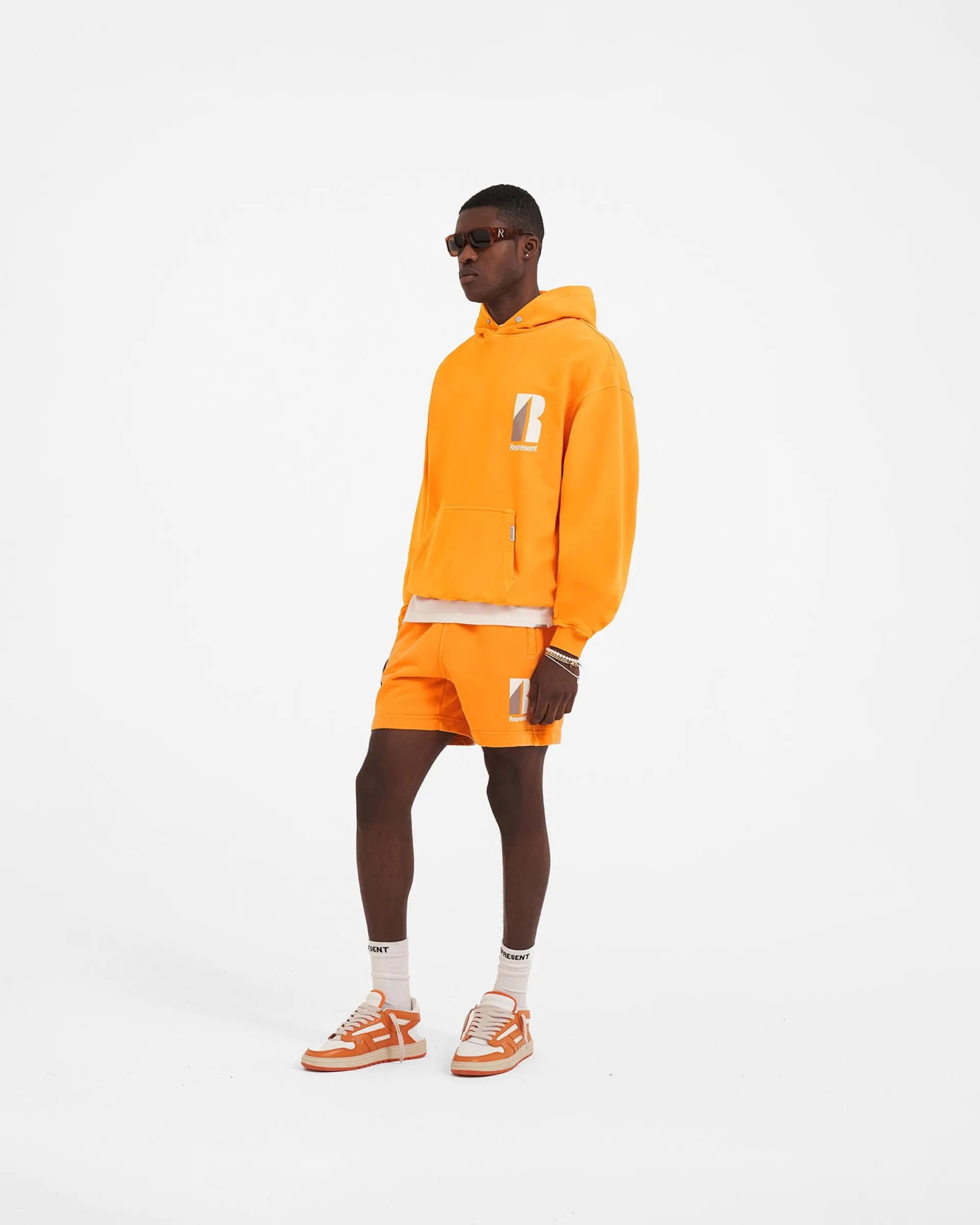 Represent Decade of Speed Shorts - Neon Orange> Shorts