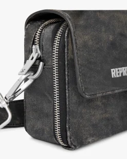 Represent Distressed Leather Camera Bag -> Bags