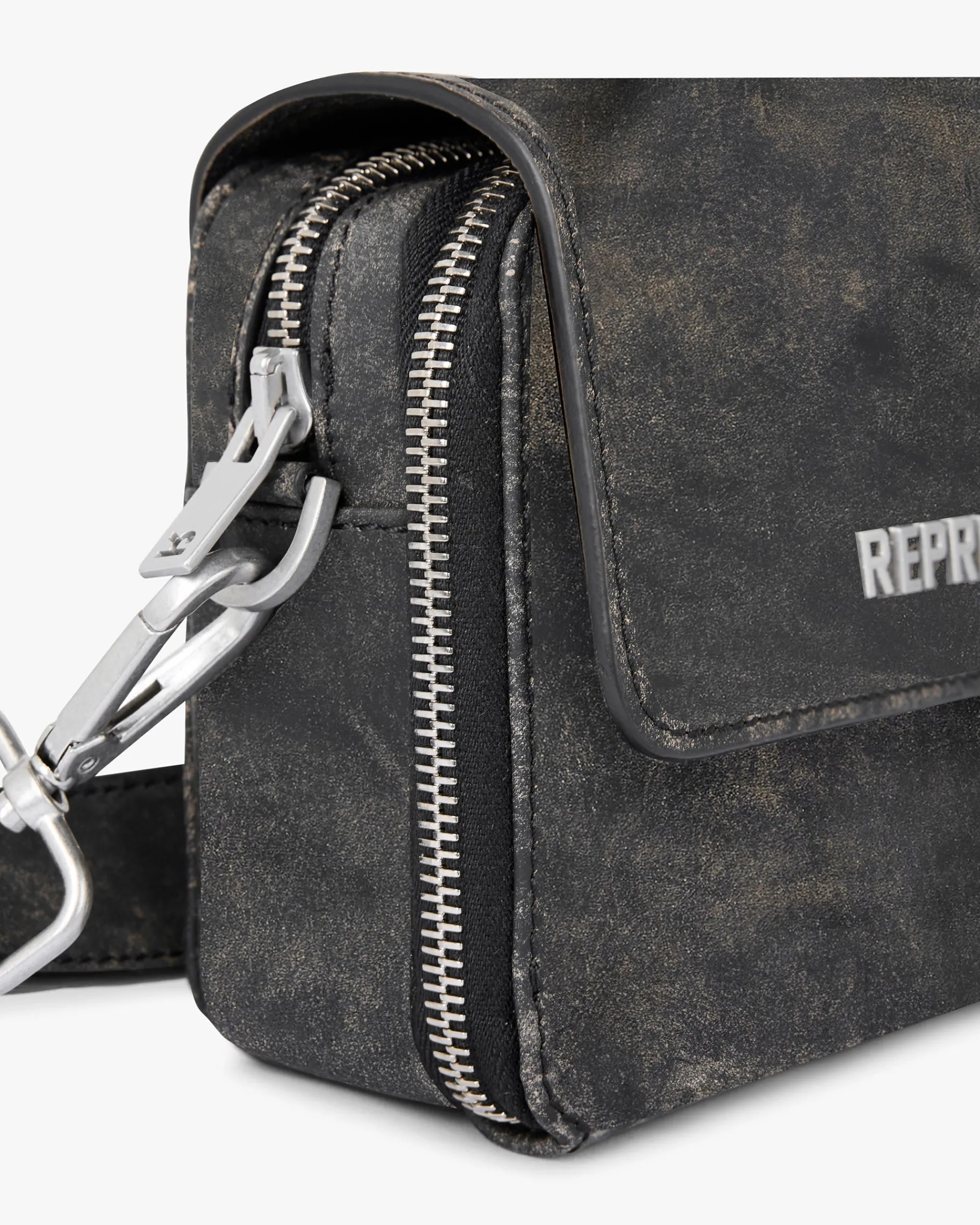 Represent Distressed Leather Camera Bag -> Bags