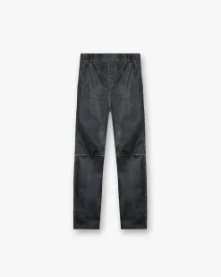 Represent Distressed Leather Pant -> Pants