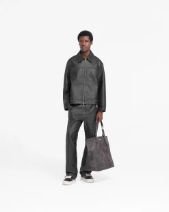 Represent Distressed Leather Pant -><noscript><img width=